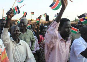 Celebración que se suscitó cuando los líderes de la etnia dinka ngok anunciaron que avanzarían con el referendo unilateral en Abyei. Crédito: Andrew Green/IPS