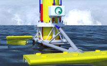 Un dispositivo acoplado a turbinas eólicas marinas aprovecha la energía de las olas