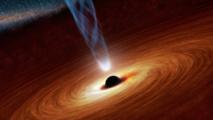 Un agujero negro rotando a la velocidad de la luz relata la historia de una galaxia