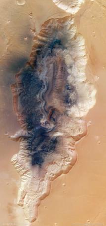 Una garganta de Marte que pudo haber sido un gran lago