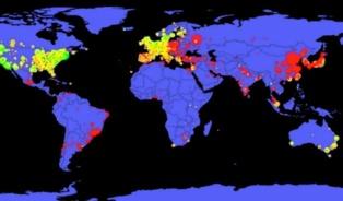 Nuevo mapa de la investigación mundial, el más completo hasta ahora 