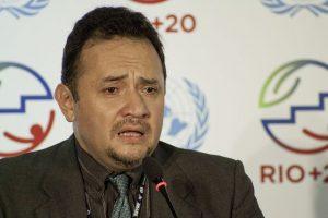 René Orellana, jefe de la delegación de Bolivia, en la cumbre Río+20 de junio de 2012. Crédito: UN Photo/Nicole Algranti