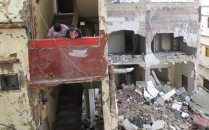 Edificios destruidos en el barrio de Jabal Mohsen. Crédito: Shelly Kittleson/IPS
