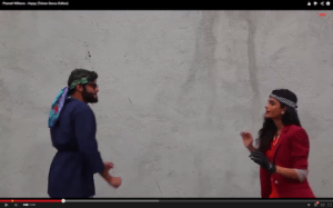 Captura de pantalla del video casero iraní 'Happy'. El original figura ahora como ‘privado’ en YouTube.