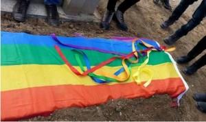 El suicidio de Shakhmarly movilizó a la comunidad LGBT. Crédito: Free LGBT