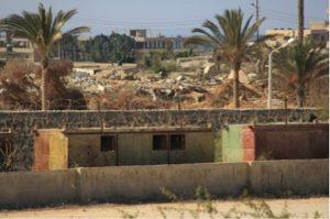 Túneles subterráneos destruidos del lado egipcio de la frontera con Gaza. Crédito: Khaled Alashqar/IPS.