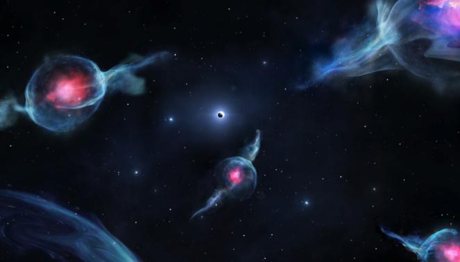 Detectan seis objetos extraños en el centro de nuestra galaxia