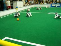Un clon robótico imita a humanos jugando al fútbol en un ordenador