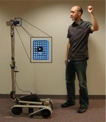 Crean un robot que reacciona a los gestos humanos