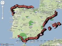 Una web relaciona la información geográfica de España con la estadística