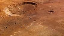 La sonda Mars Express muestra cráteres elípticos en Marte