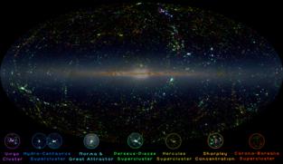 Las galaxias más grandes se forman a partir de la fusión de galaxias pequeñas