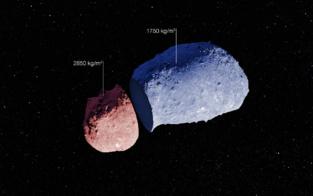 Desvelan la anatomía de un asteroide con forma de cacahuete