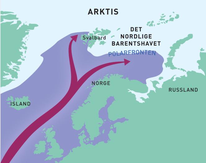 El Atlántico  está invadiendo el océano Ártico