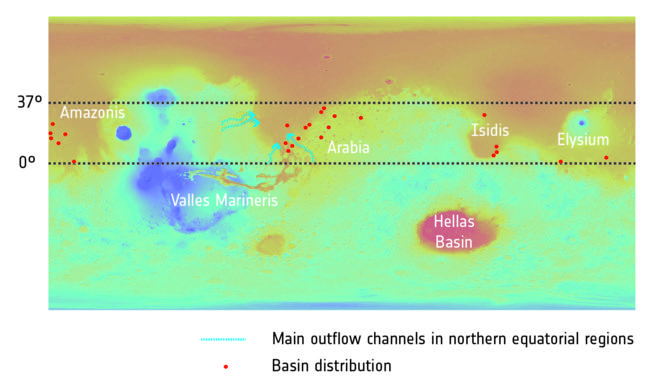 Marte tuvo un sistema de agua subterránea a escala planetaria