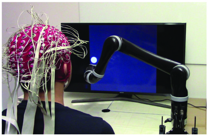 Primer brazo robótico controlado por la mente sin implante cerebral