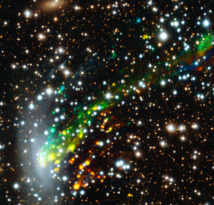 Astrónomos registran un espectacular accidente cósmico