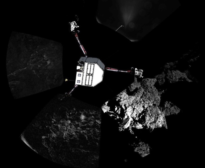 El robot Philae cumple sus funciones en el cometa, a pesar de las dificultades 