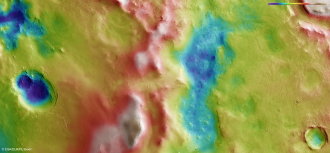 Fotografía de la escarcha de Marte