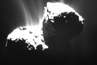 La sonda Rosetta detecta un proceso inesperado en el cometa que analiza 