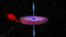 Un agujero negro despierta después de 25 años