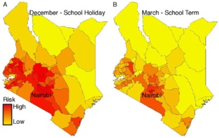 Datos de telefonía para predecir los picos de rubeola en Kenia
