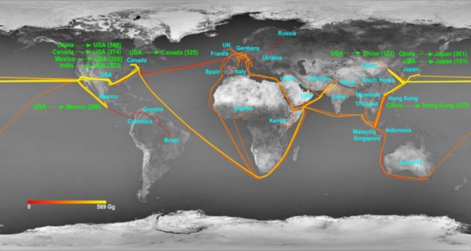 Primer mapa mundial de la huella de nitrógeno
