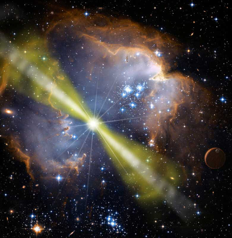 Un resplandor difuso de rayos gamma ilumina el corazón de la Vía Láctea