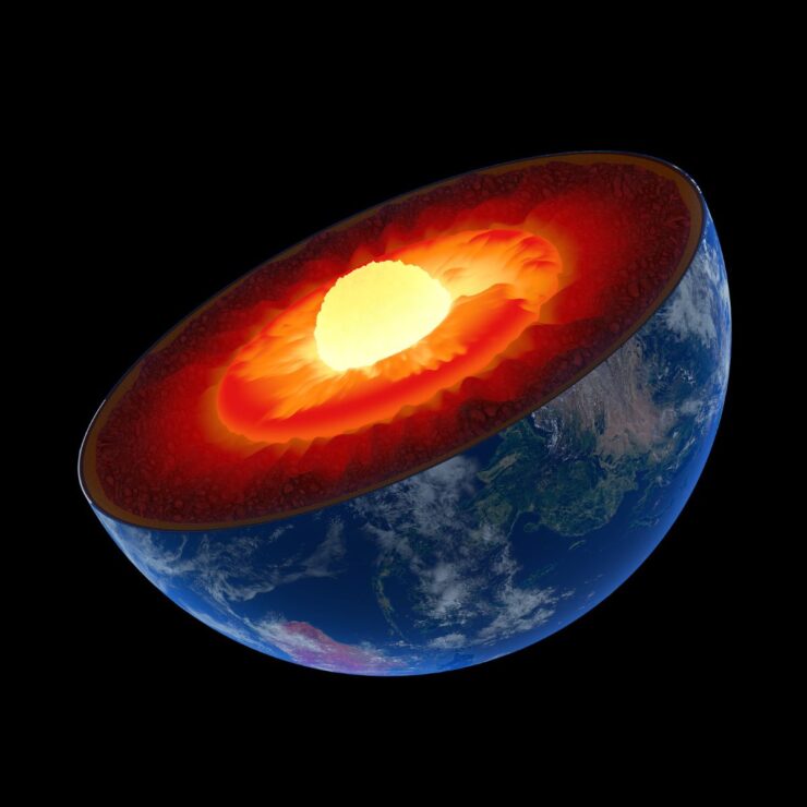 Algo asimétrico está ocurriendo en el núcleo de la Tierra, aunque no corre peligro de volcarse