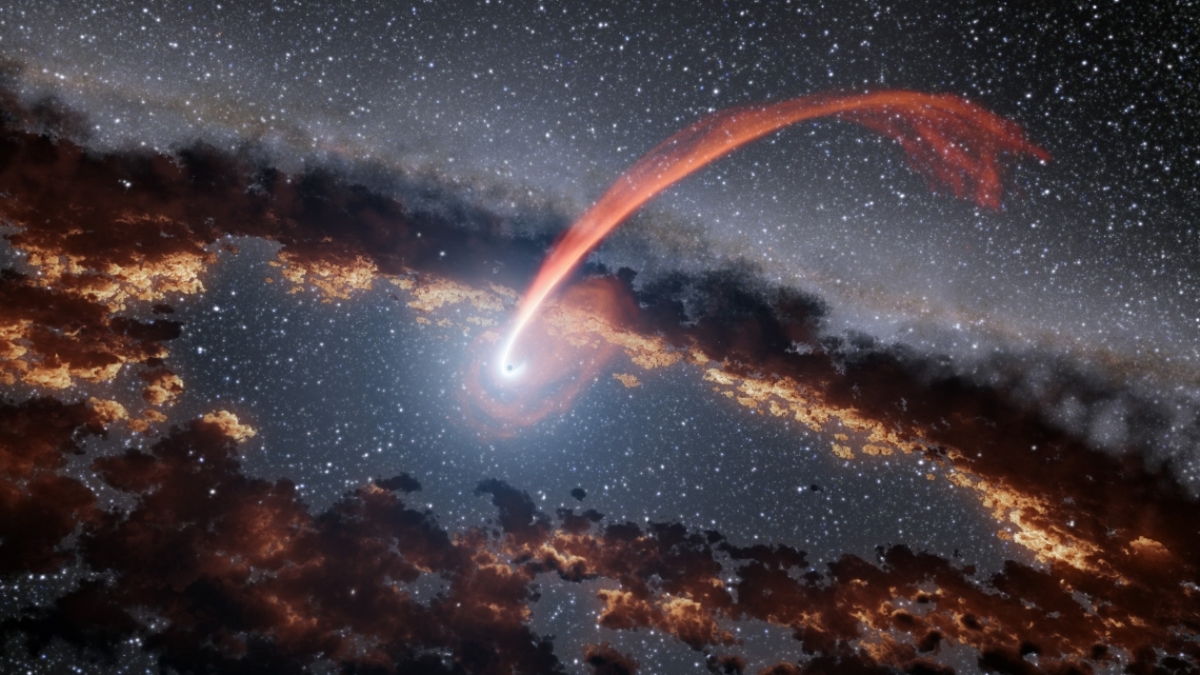Sorprenden a un agujero negro devorando una estrella a 800 millones de años luz