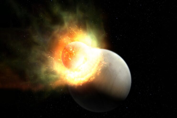 Descubren un planeta a 95 años luz de la Tierra que perdió su atmósfera por un gigantesco impacto