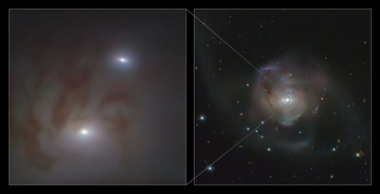 Descubren dos agujeros negros supermasivos relativamente cerca de la Tierra