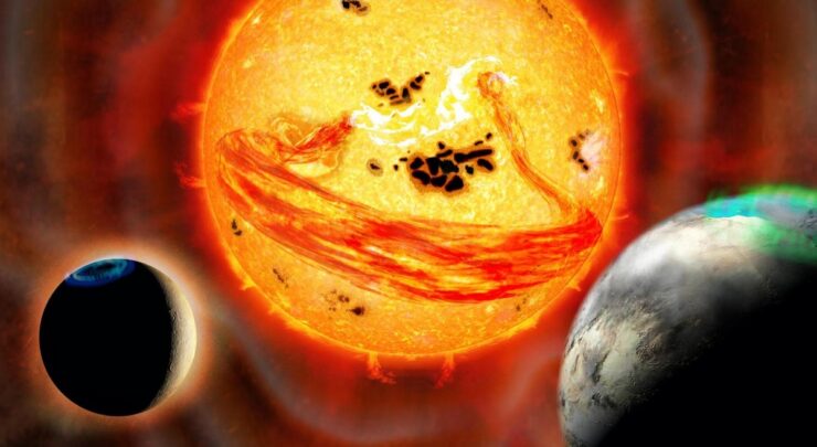Una estrella «explosiva» alerta sobre los peligros del clima espacial